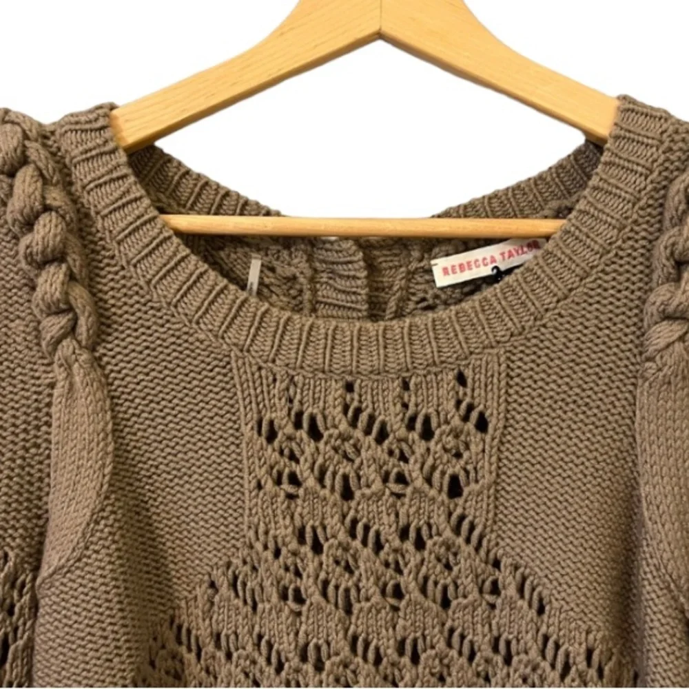Rebecca Taylor Braided Sweater - Picture 2 of 10